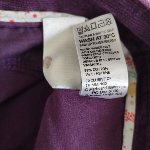 A Girl's World corduroy kids' pants No 10, purple