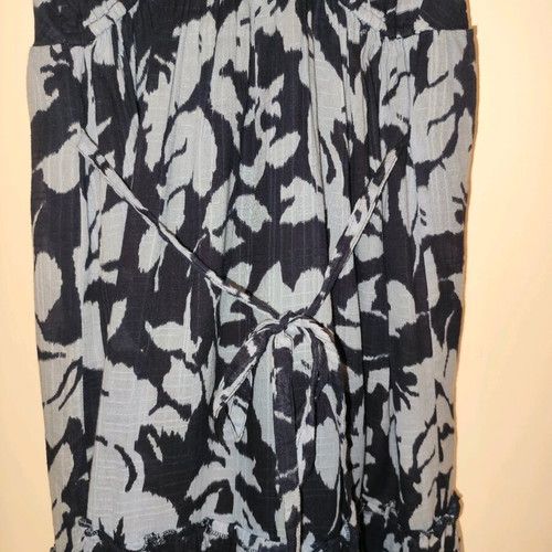 Midi summer dress blue, 100% cotton, like new