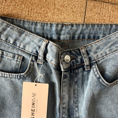 Shein blue wide jeans new, size XS