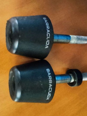 Genuine frame sliders for Honda CB 1000R used, black decorative sliders