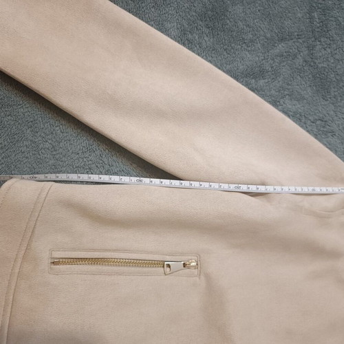 Sinsay beige jacket new, eco suede, size XS