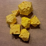 3D Printed D&D Cheese Dice Set