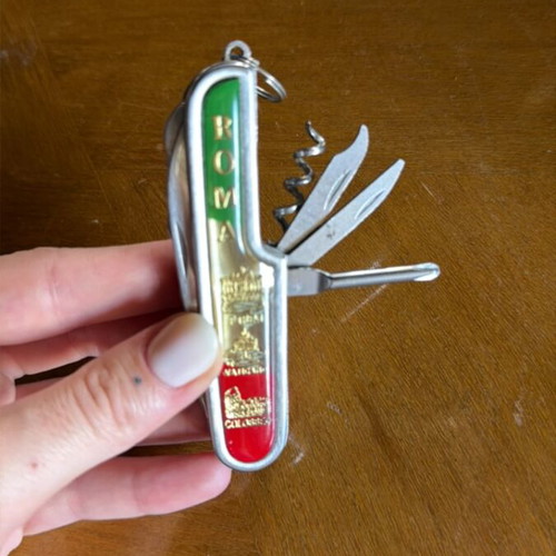 Swiss collector's Roma pocket knife with Italian flag handles