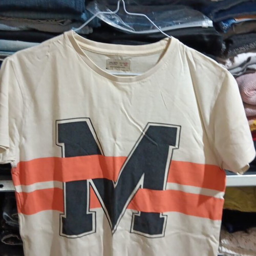 Zara children's t-shirt used, size 152 cm, black and orange
