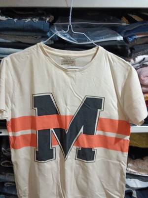 Zara children's t-shirt used, size 152 cm, black and orange