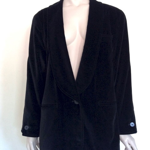 Bogner Black Velvet Jacket used, size S/M, oversized fit