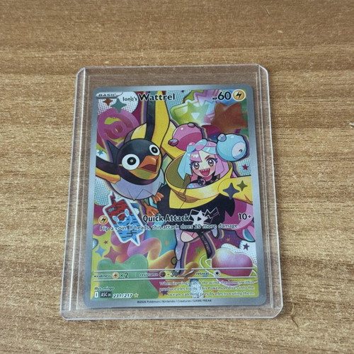 Pokemon Iono’s Wattrel Ascended Heroes card like new