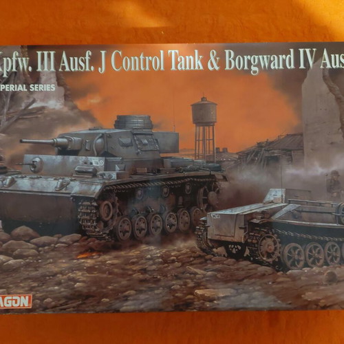 Dragon Pz.Kpfw. III Ausf. J Control Tank and Borgward IV Ausf. B 1/35 new