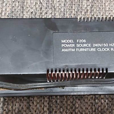 Vintage Retro ρολόι ξυπνητήρι Furntronic AM FM μοντέλο F206 μεταχειρισμένο