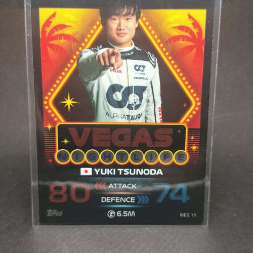 F1 Yuki Tsunoda Nightlife card like new