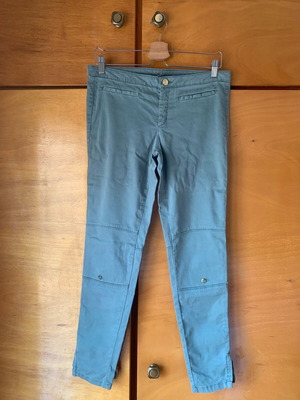 Naf Naf Women's Pants turquoise like new, low waist
