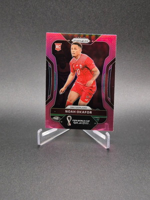 2022 Panini Prizm World Cup Qatar Pink Prizm Noah Okafor #268 Rookie Card