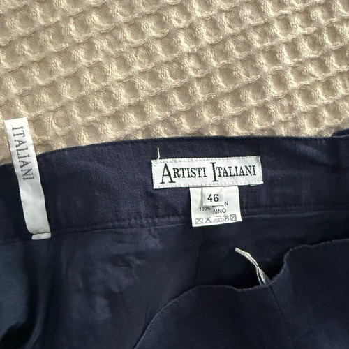 Artisti Italiani navy linen skirt like new, size M