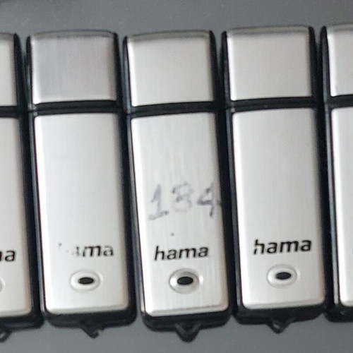Hama USB 2.0 flash drives, pack of 5 (3x 64 GB & 2x 128 GB)