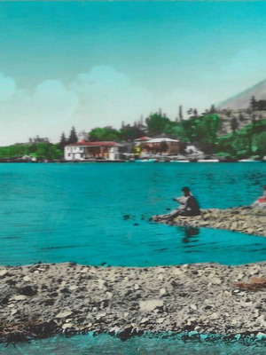 Postcard "Lefkas-H Ligia" used, edition A)FON N.Tsirimpasi, 60-70s