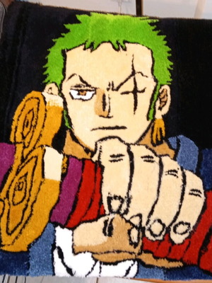 Zoro Anime One Piece handmade tufting rug new