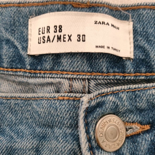 Mens bundle Zara jeans and blue hooded top like new