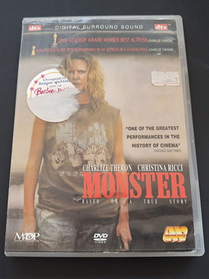 Monster DVD used, rental edition with Greek subtitles