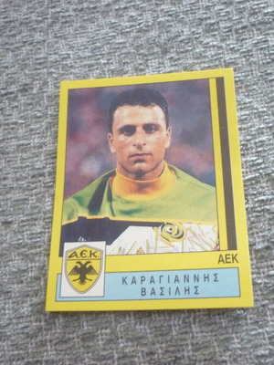Vasilis Karagiannis AEK Panini Greek Football 1995 '95 sticker new #21