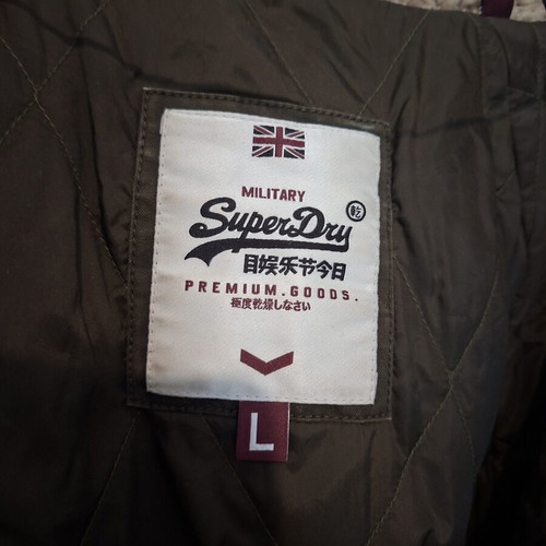Superdry Military Parka size L like new, khaki