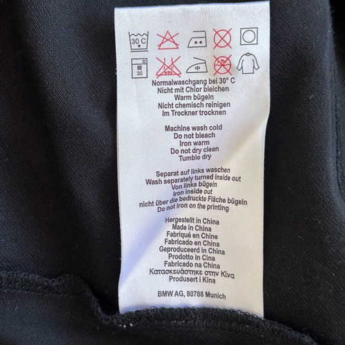 BMW Motorrad black original women's polo shirt like new, size L