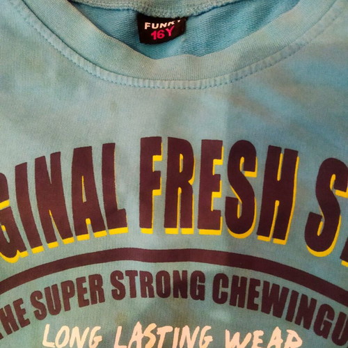 Cotton long-sleeve shirt used for boys 12-14 years old