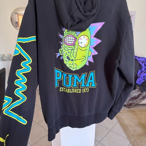 Puma x Rick and Morty jacket like new, size XL, black and green