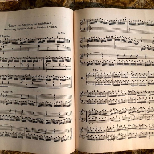 Czerny piano method for beginners used, 1935-1940 edition