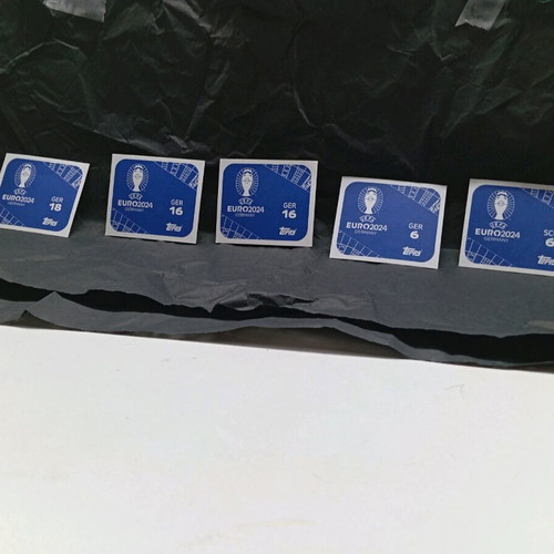 Topps Euro 2024 football stickers used