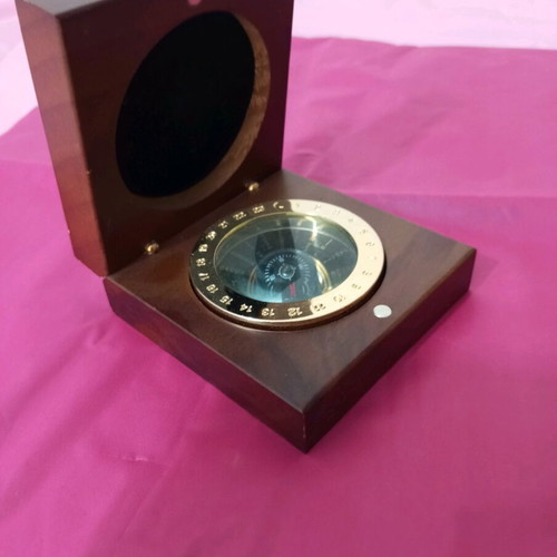 Compass made of wood and bronze used with calendar until 2046