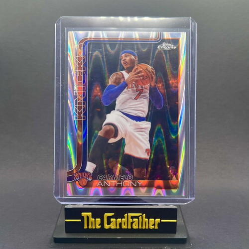 Carmelo Anthony Raywave Topps Chrome NBA Basketball Card