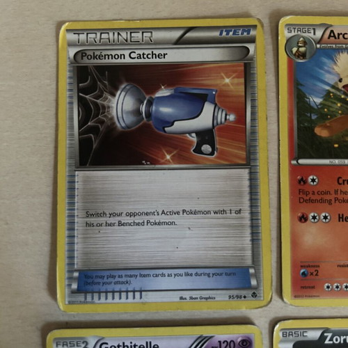 Pokemon cards used, set of 8