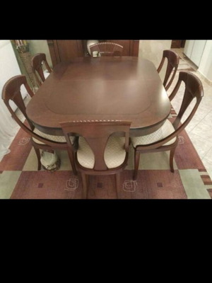 Solid wood dining set used, excellent condition