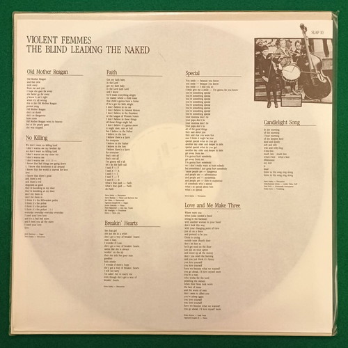 Violent Femmes The Blind Leading The Naked vinyl like new, rock