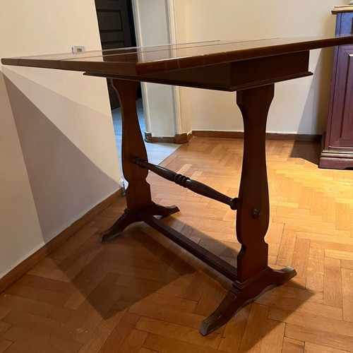 Wooden folding table console used