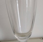 Glass vase 32.5 cm high, round, heavy
