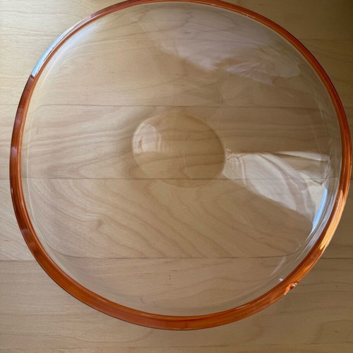 Leonardo Germany Free Form Art Glass platter 34cm like new