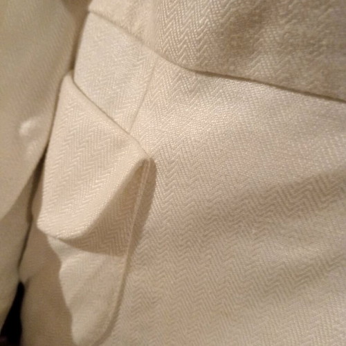 MNG Suit Vintage jacket 100% linen new, size 42, white