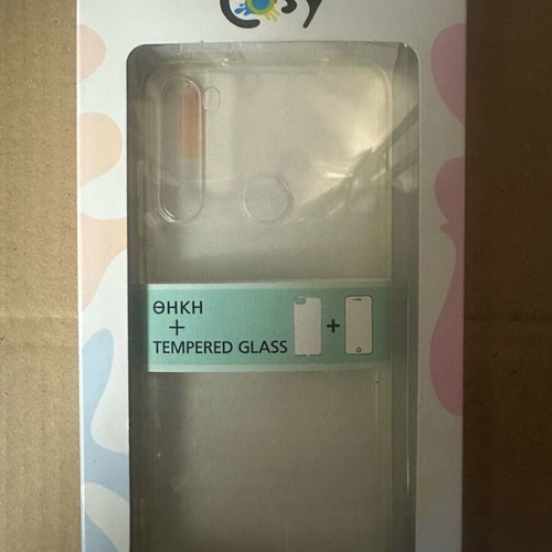 Xiaomi Redmi Note 8 case transparent with screen protector new