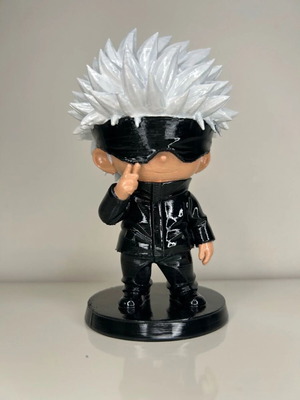 Chibi Satoru Gojo figure, Jujutsu Kaisen anime decor