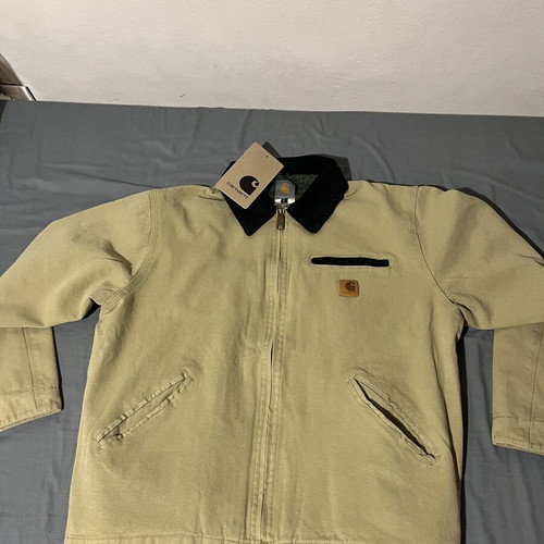 Carhartt Detroit Jacket new, beige, large, cotton denim
