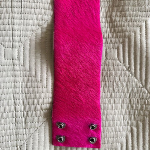 Replay women's bracelet 100% leather like new, fuchsia