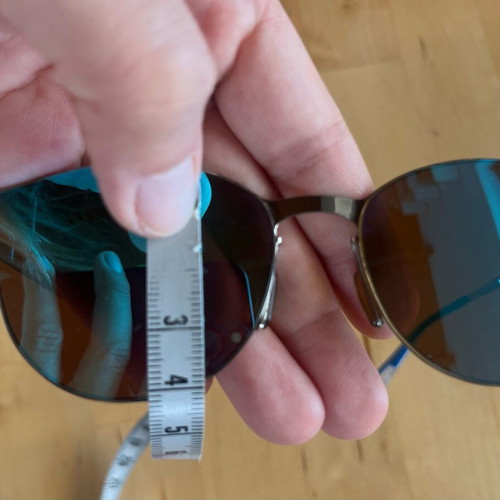 Byblos sunglasses used with metal frame and blue mirror lenses