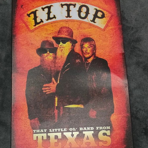 Southern Rock ZZ Top Retro Metal Sign like new