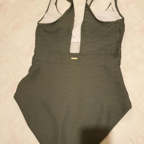 Sunseeker luxury one-piece swimsuit new, olive green shade, size M-L