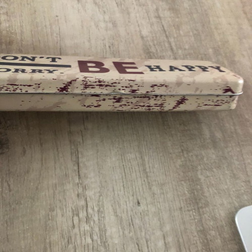 Metal pencil case used