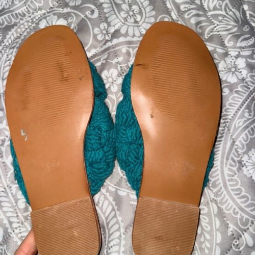 Flip flops new, size 36, blue