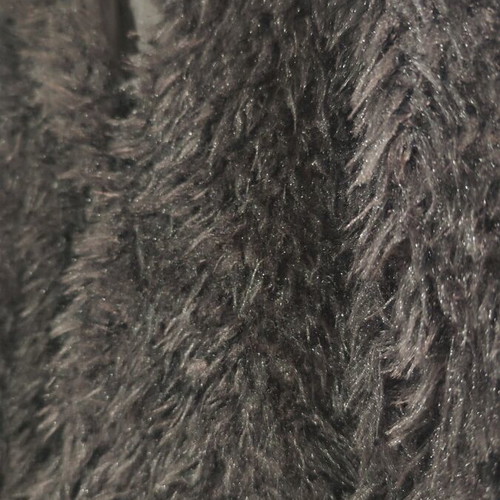 Black synthetic fur like new