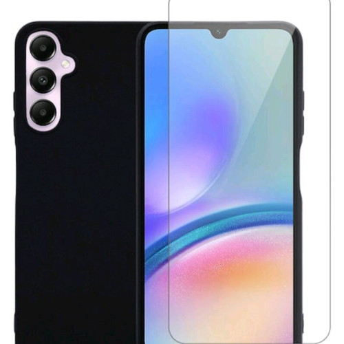Redshield Set Back Cover silicone and tempered glass for Galaxy A05s new, black