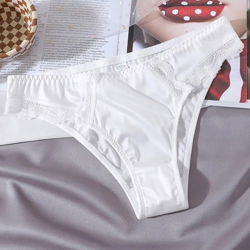 Women's satin slip underwear new, pack of 3 pieces XL